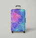 triangle geometry line pattern Luggage Cover | suitcase