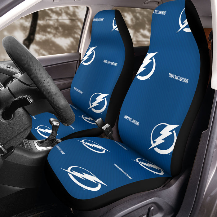 tampa bay lighning pattern Car Seat Covers