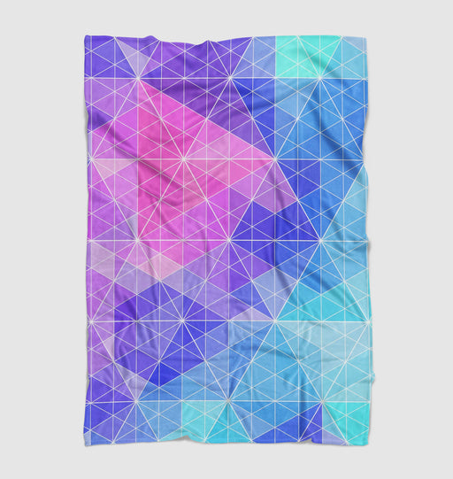 triangle geometry line pattern Ultra soft fleece blanket