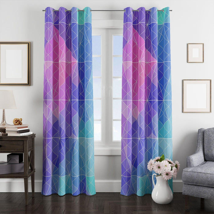 triangle geometry line pattern window Curtain