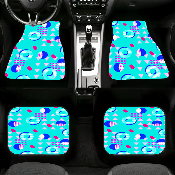 triangle square and circle abstract Car floor mats Universal fit