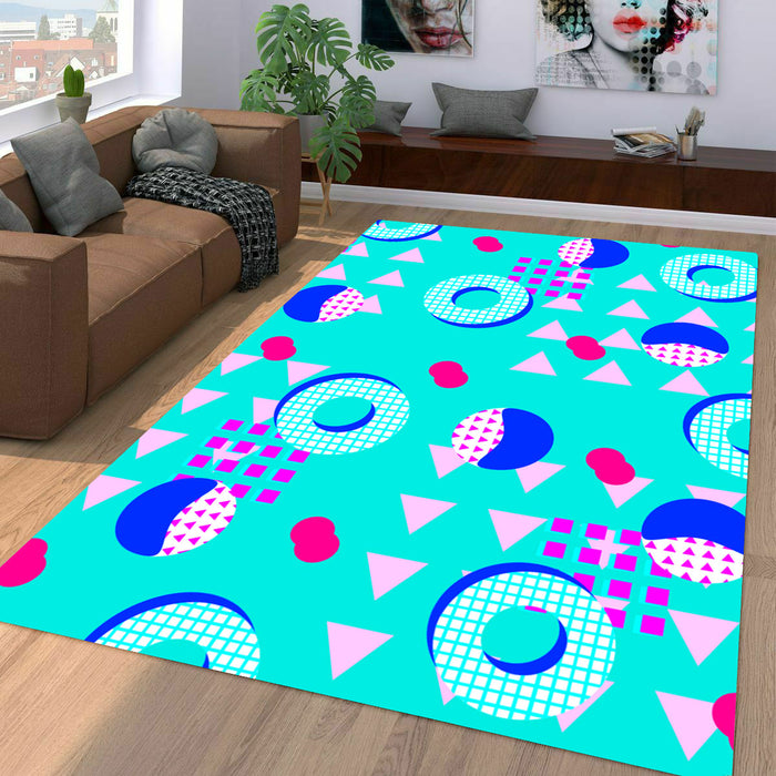 triangle square and circle abstract Living room carpet rugs