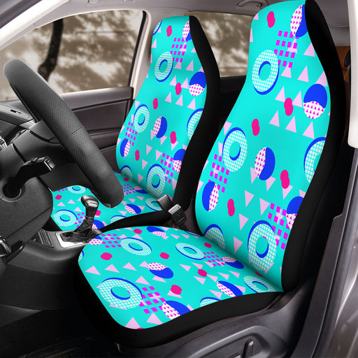 triangle square and circle abstract Car Seat Covers