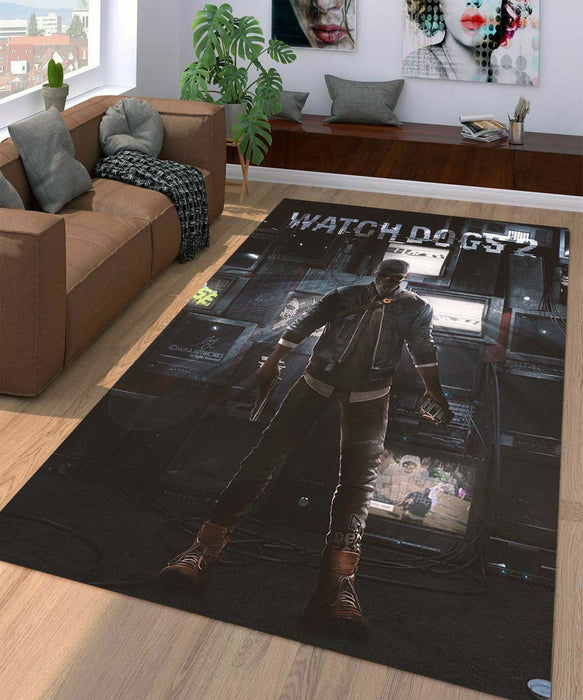 watch dog 2 character Living room carpet rugs