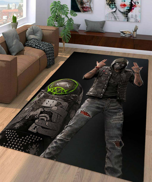 watch dog 2 game Living room carpet rugs