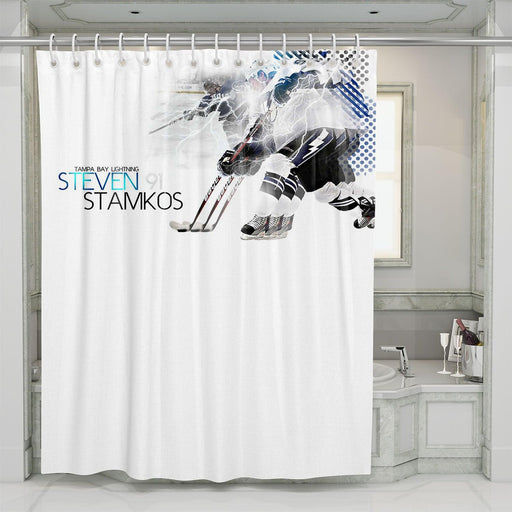 tampa bay lightning steven stamkos shower curtains