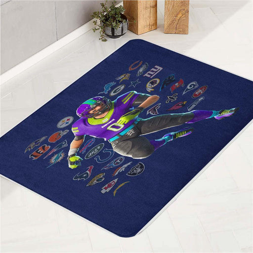 team of football nfl america bath rugs