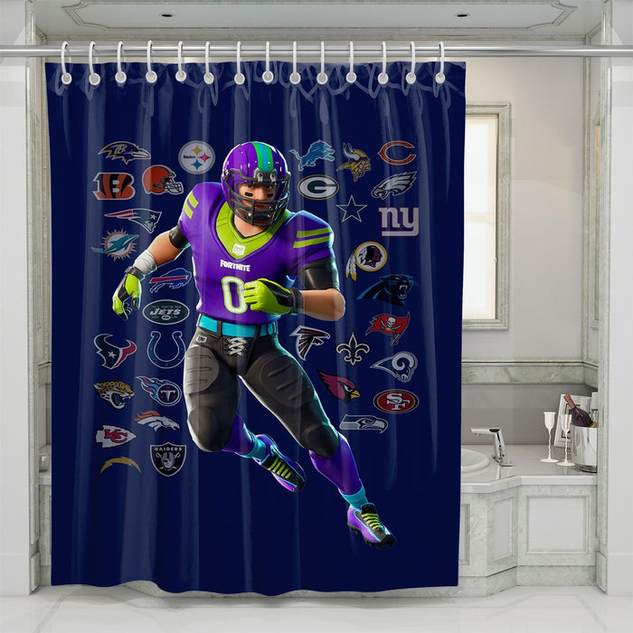 team of football nfl america shower curtains