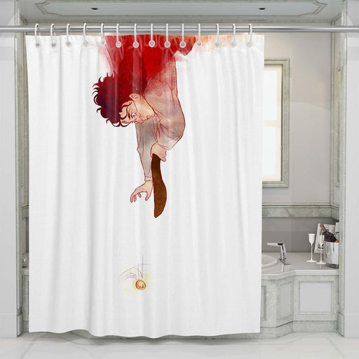 water color harry potter shower curtains