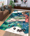 water color spirited away Living room carpet rugs