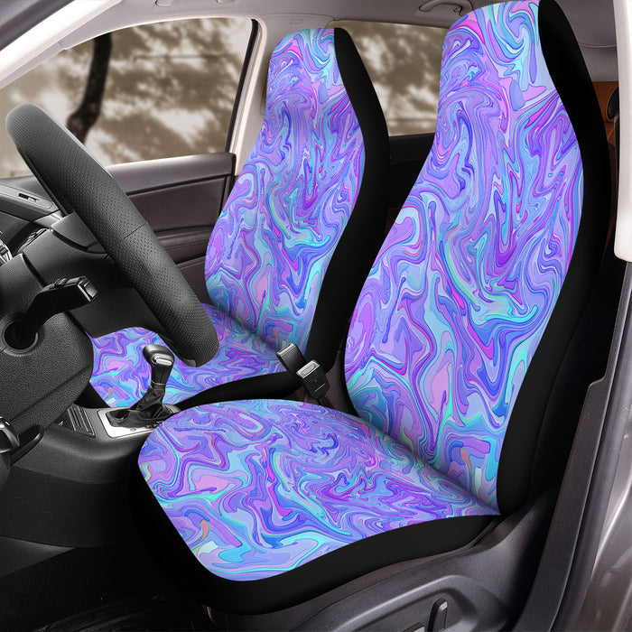 turbulence purple blue liquid Car Seat Covers