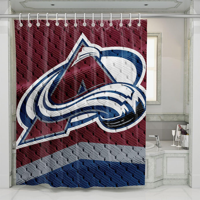 texture colorado avalanche shower curtains