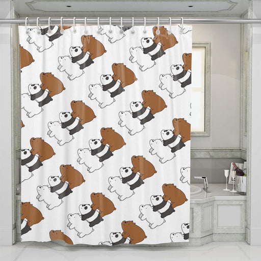 we bare bears cutest shower curtains