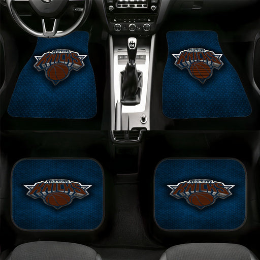 textured new york knicks metal Car floor mats Universal fit