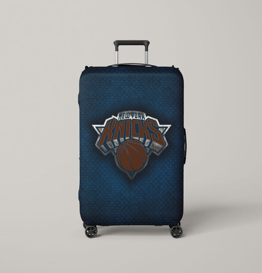 textured new york knicks metal Luggage Covers | Suitcase