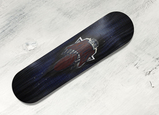 textured new york knicks metal Skateboard decks