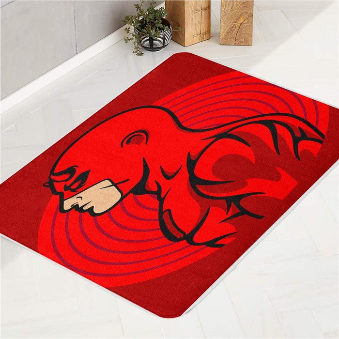 vector of daredevil superhero marvel bath rugs