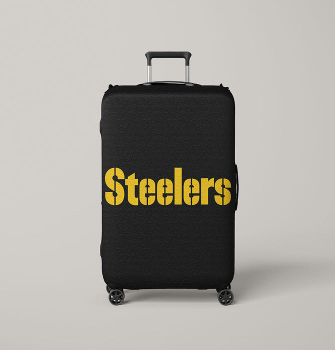 textured steelers yellow Luggage Covers | Suitcase