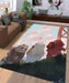 we bare bears painting Living room carpet rugs