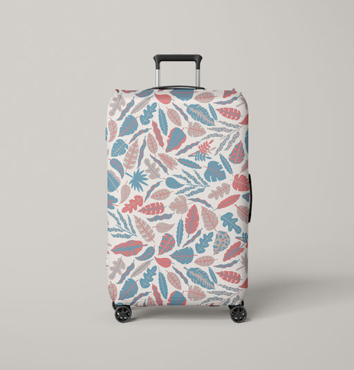 type floral red and blue Luggage Cover | suitcase