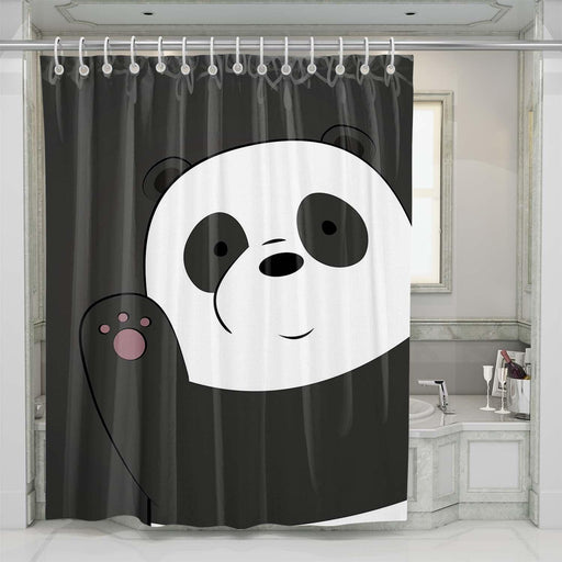 we bare bears panda shower curtains