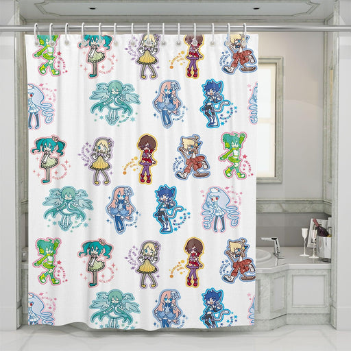 type of vocaloid member shower curtains