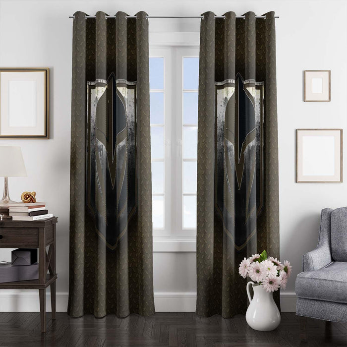 textured vegas golden knights metal window Curtain