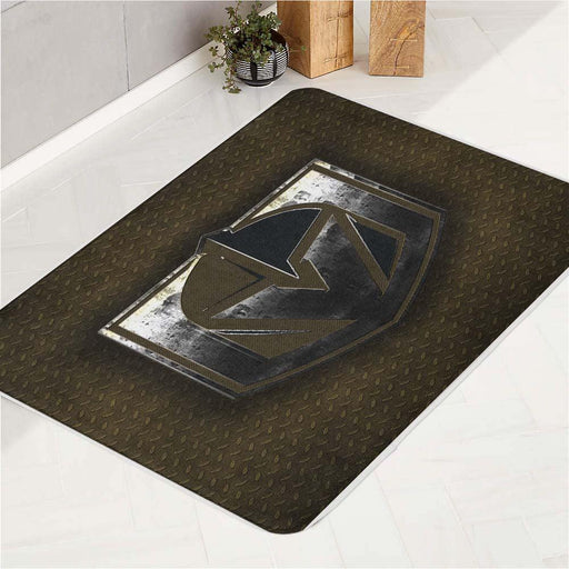 textured vegas golden knights metal bath rugs