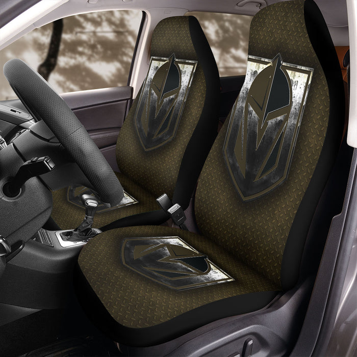 textured vegas golden knights metal Car Seat Covers