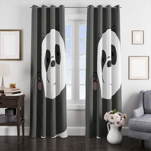 we bare bears panda window curtains