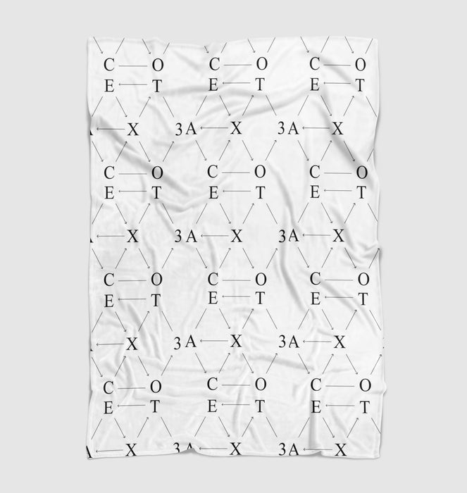 typography bright of exo Ultra soft fleece blanket