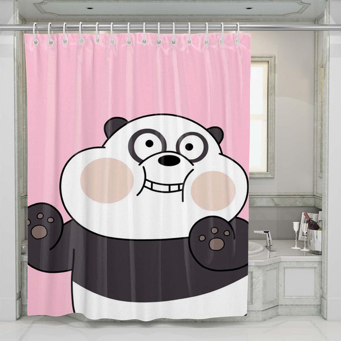 we bare bears very cute shower curtains