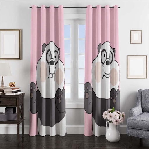 we bare bears very cute window curtains