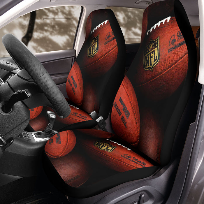 the ball of nfl football iconic Car Seat Covers