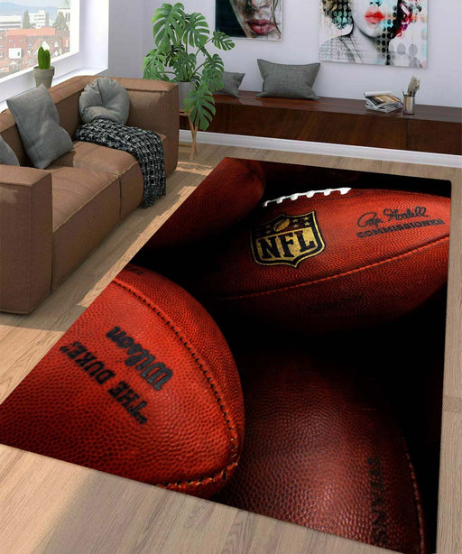 the ball of nfl football iconic Living room carpet rugs