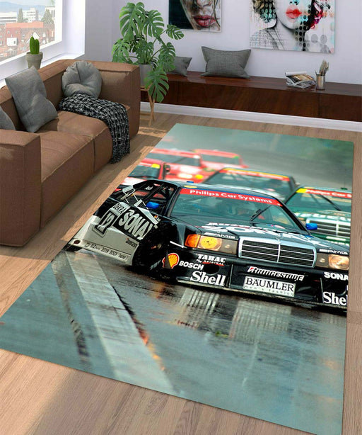 the chaos of car racing ahppen Living room carpet rugs