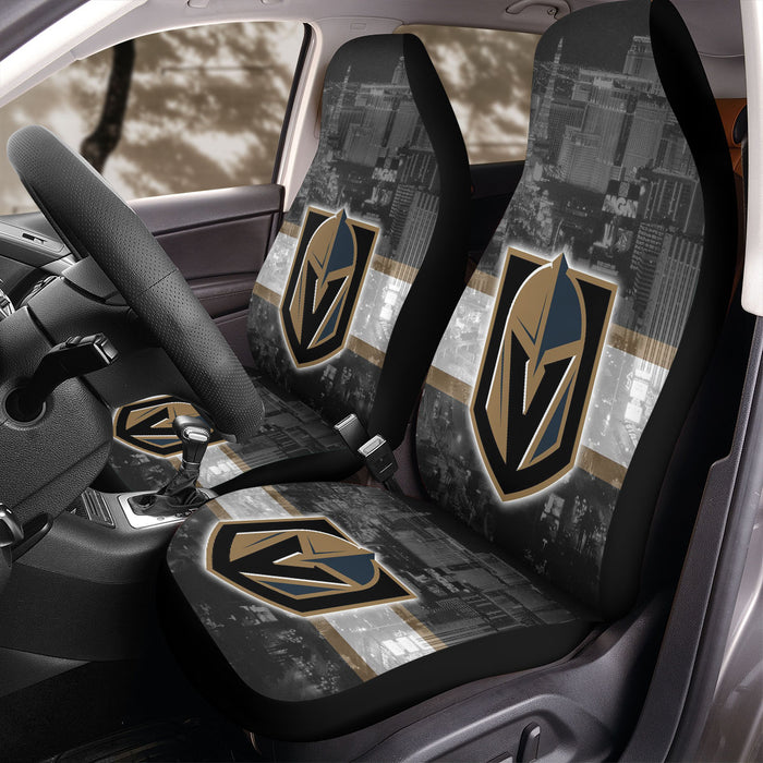 the city of entertainment vegas hockey Car Seat Covers