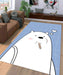 white bear and ice cream Living room carpet rugs