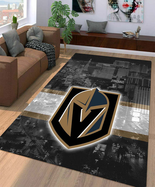 the city of entertainment vegas hockey Living room carpet rugs