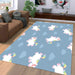 unicorn horse balloon Living room carpet rugs