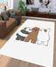 white bear panda Living room carpet rugs