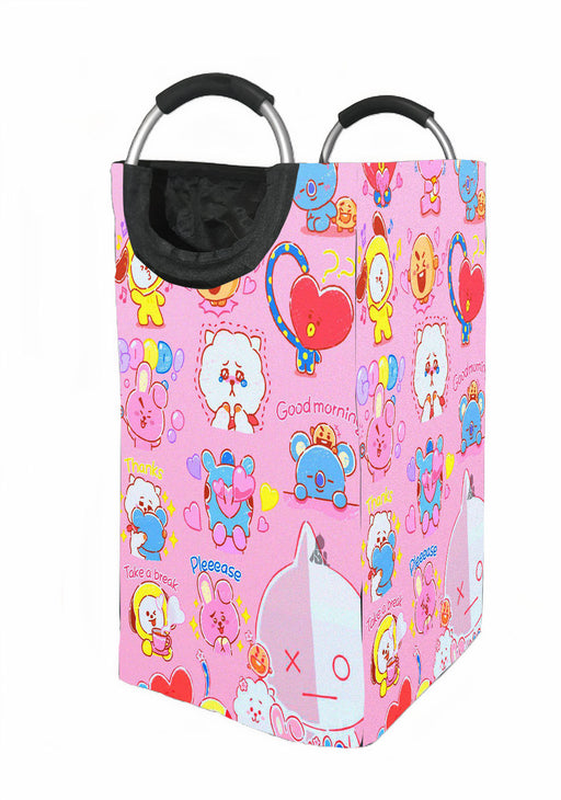 universtar bt21 character bts Laundry Hamper | Laundry Basket