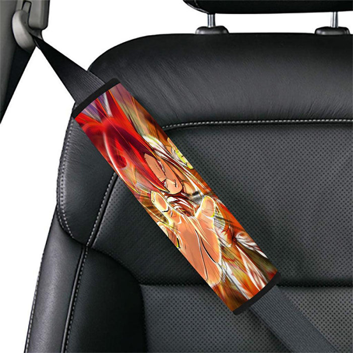 white dog Car seat belt cover