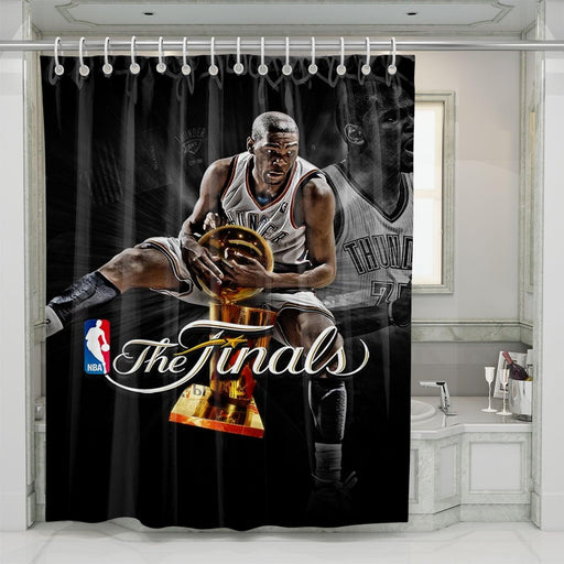 the final of nba thunder shower curtains