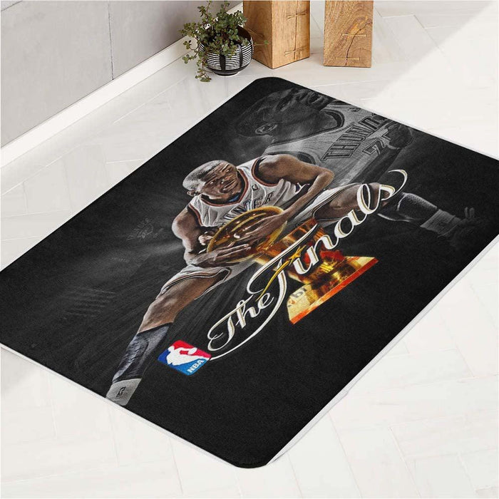 the final of nba thunder bath rugs