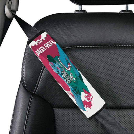 the greek freak player nba art grime Car seat belt cover - Grovycase