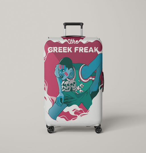 the greek freak player nba art grime Luggage Covers | Suitcase