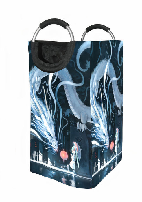 white dragon mythology Laundry Hamper | Laundry Basket