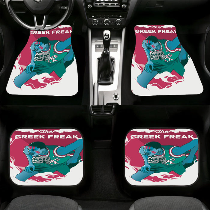 the greek freak player nba art grime Car floor mats Universal fit