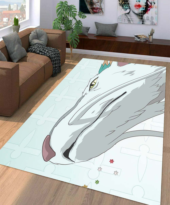 white dragon spirited away Living room carpet rugs